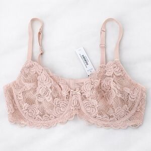 NWT Adore Me Blush Pink Lace Underwire Bra 38C